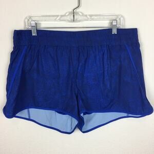 Calia Blue Print Athletic  Running Shorts with Lining  XL